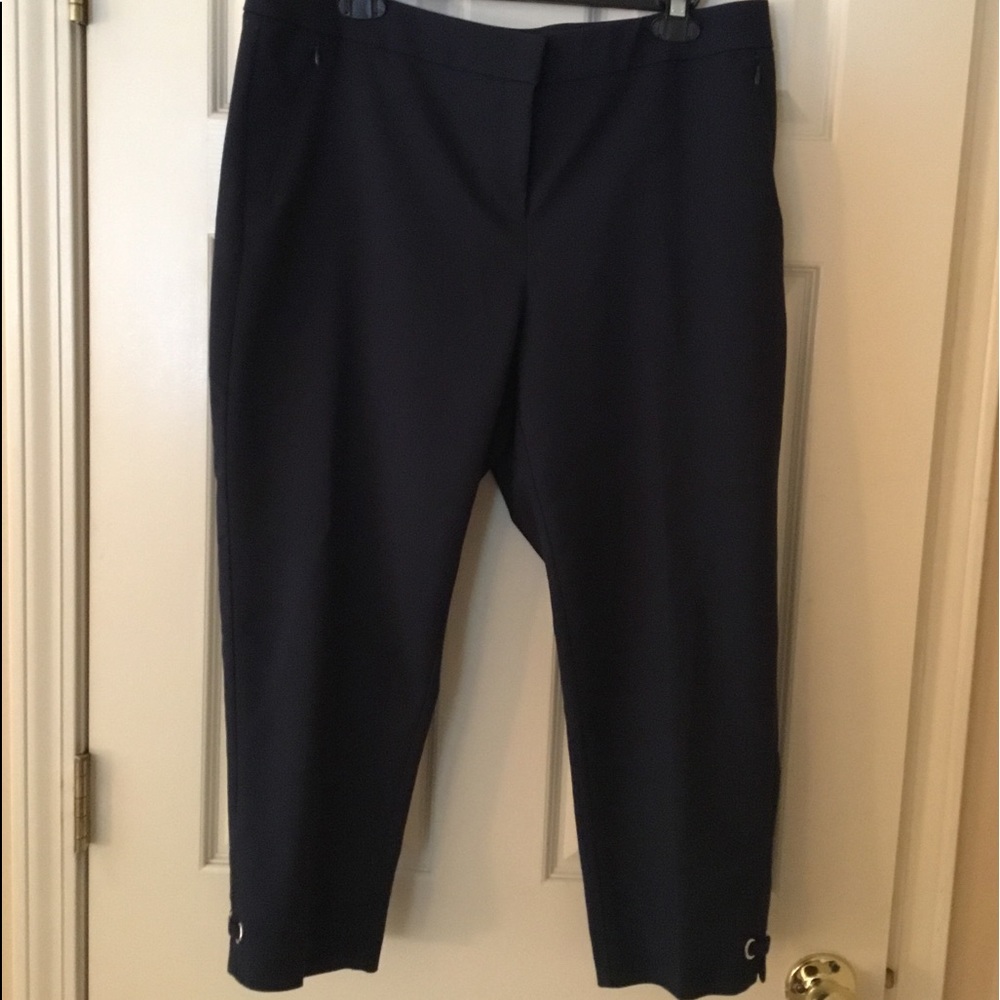 Navy crop pants